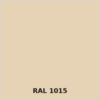 RAL 1015 Light Ivory colour swatch for colour-matched silicone sealant