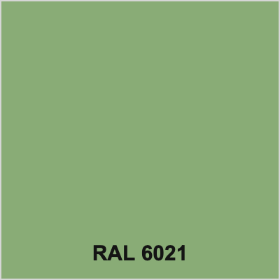 RAL 6021 Pale Green colour swatch for colour-matched silicone sealant