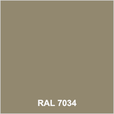 RAL 7034 Yellow Grey colour swatch for colour-matched silicone sealant