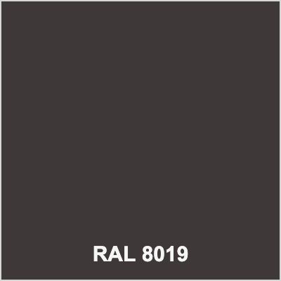 RAL 8019 Grey Brown colour swatch for colour-matched silicone sealant