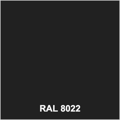 RAL 8022 Black Brown colour swatch for colour-matched silicone sealant