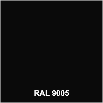 RAL 9005 Jet Black colour swatch for colour-matched silicone sealant